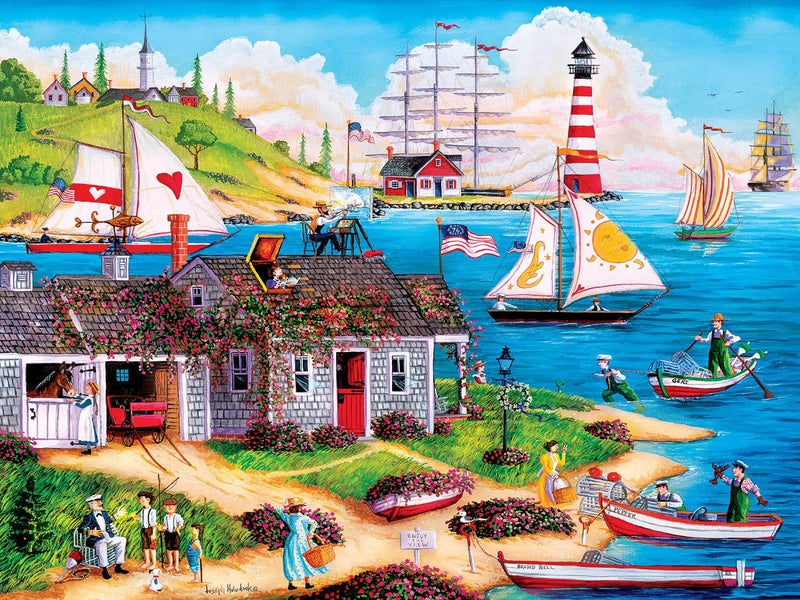 MasterPieces 300 Piece EZ Grip Jigsaw Puzzle - Painter's Point - 18"x24" - Image 2